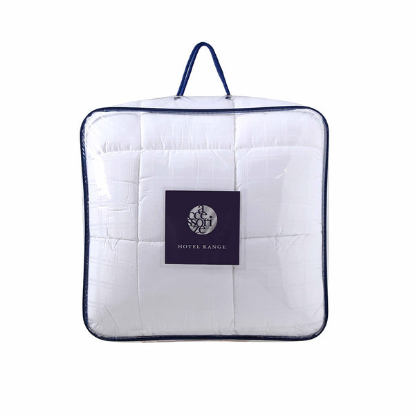 Accessorize 375gsm Deluxe Hotel Mattress Topper Polyester Silk Fill Queen