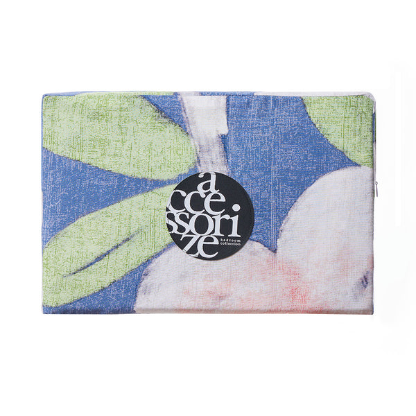 Accessorize Bella Floral Cotton Quilt Doona Duvet Cover Blue Double