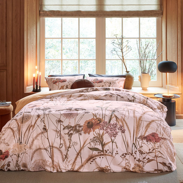 Bedding House Cely Floral Cotton Quilt Doona Duvet Cover Set King