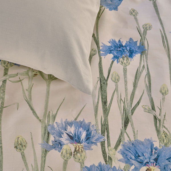 Bedding House Cornflower Cotton Percale Quilt Doona Duvet Cover Sand Queen