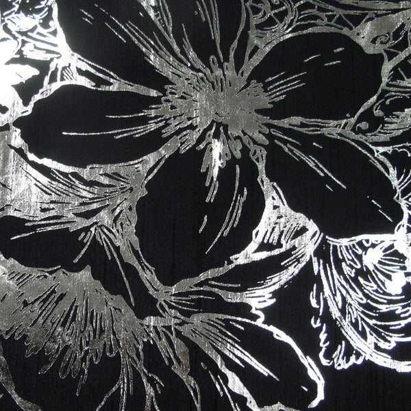 Accessorize Majestic Floral Quilt Doona Duvet Cover Black Red Double