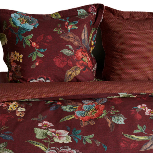 PIP Studio Poppy Stitch Floral Tile Cotton Quilt Doona Duvet Cover Red King