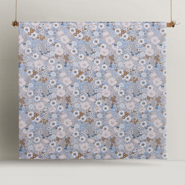 Accessorize Rainbow Garden Washed Cotton Quilt Doona Duvet Cover Blue Single