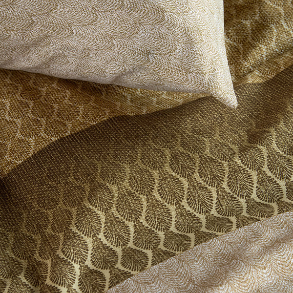 Bedding House Sanna Cotton Percale Quilt Doona Duvet Cover Gold Queen