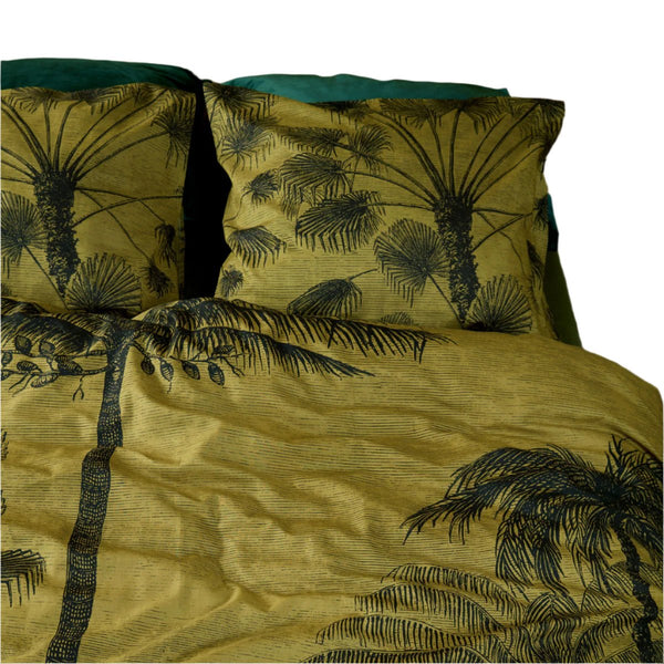 Bedding House Tour Du Monde Palm Trees Quilt Doona Duvet Cover Ochre Queen