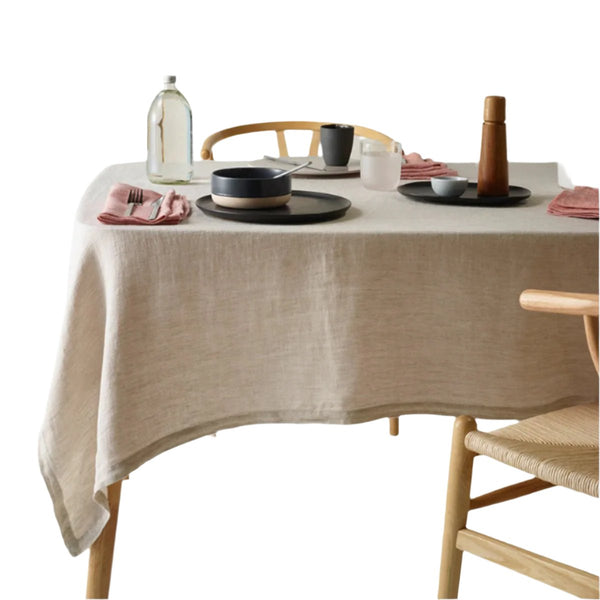 Vintage Design Homewares Helm Natural Linen Cotton Tablecloth 150 x 275cm