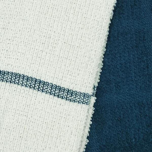 Set of 12 Rosa Navy Cotton Rich Terry Tea Towels 42 x 62cm