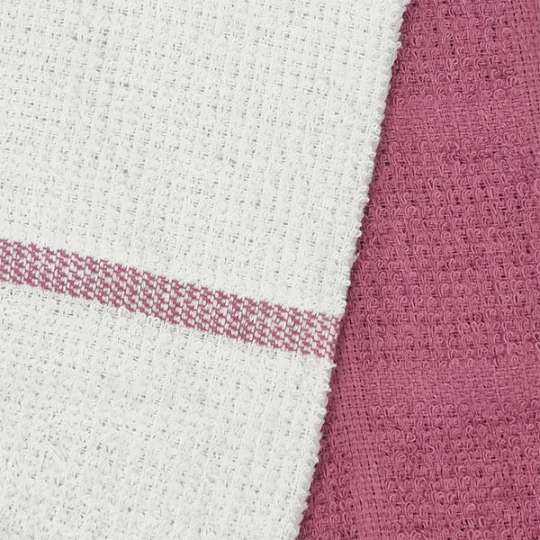 Set of 4 Rosa Cotton Rich Terry Kitchen Tea Towels 42 x 62cm Cherry