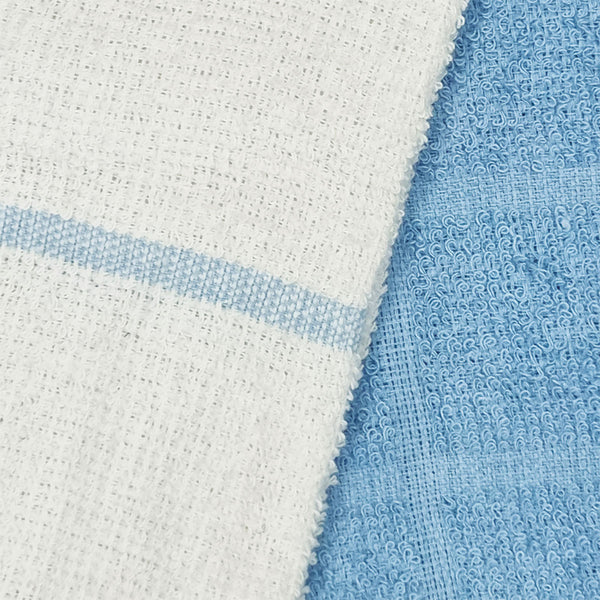 Set of 4 Rosa Cotton Rich Terry Kitchen Tea Towels 42 x 62cm Light Blue