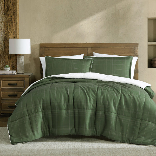 Ardor 3 Pce Cammy Sherpa Reverse Bedspread Comforter Coverlet Khaki Queen / King
