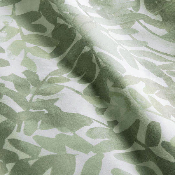 Ardor Solana Foliage Watercolour Print Quilt Doona Duvet Cover Sage Queen