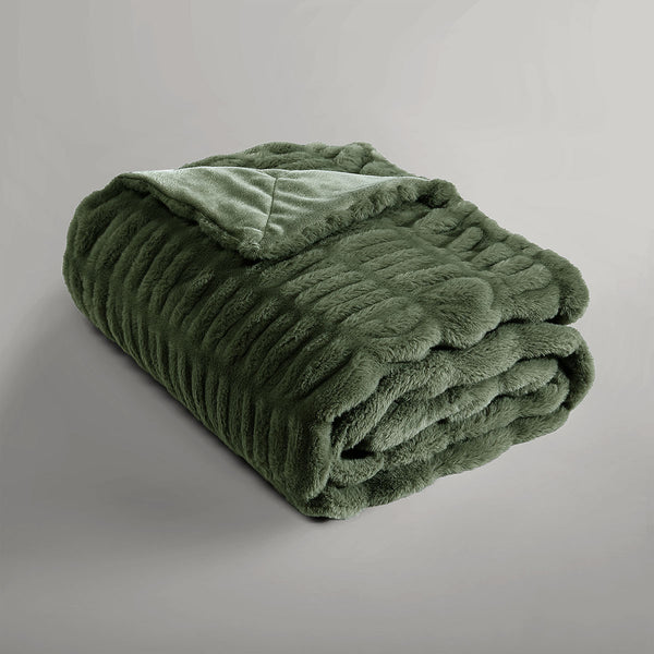 Ardor Clayton Faux Fur Soft Plush Blanket Throw Rug 130 x 170cm