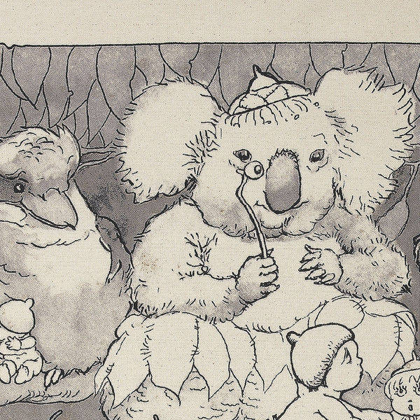 Set of 2 May Gibbs Mrs Bear's Party Cotton Heritage Tea Towels 50 x 70cm