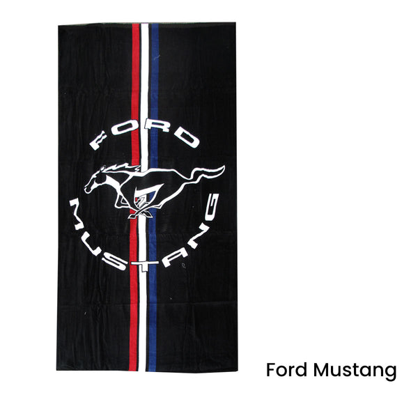 Ford Mustang Cars Cotton Beach Towel 75 x 150cm