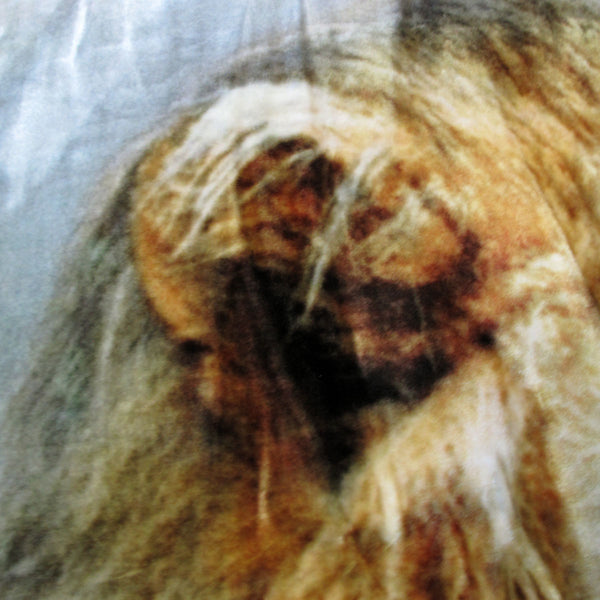 Lion Tiger Reversible Mink Blanket Throw Rug Queen 200 x 240cm