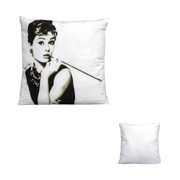 Audrey Hepburn Breakfast at Tiffany's Square Filled Cushion 43cm