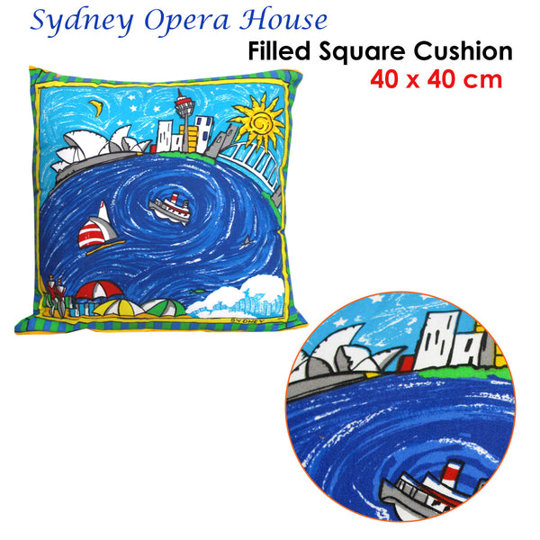 Rapee Sydney Opera House Cotton Filled Cushion 40cm