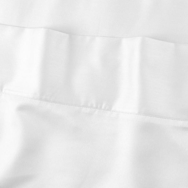 Morrissey 1700TC Cotton Rich Flat Fitted Sheet Set White Queen