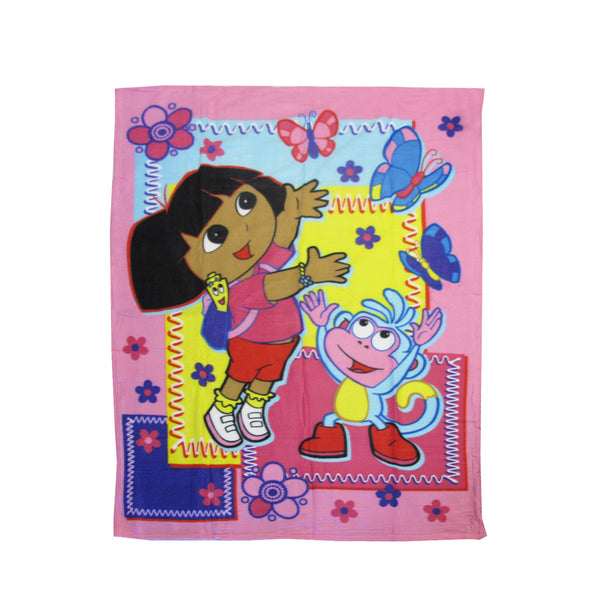 Dora The Explorer Printed Polar Fleece Blanket Throw Rug 130 x 160cm