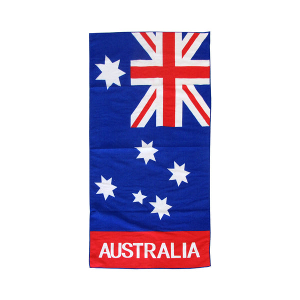 Australian Flag Microfibre Beach Towel 70 x 137 cm