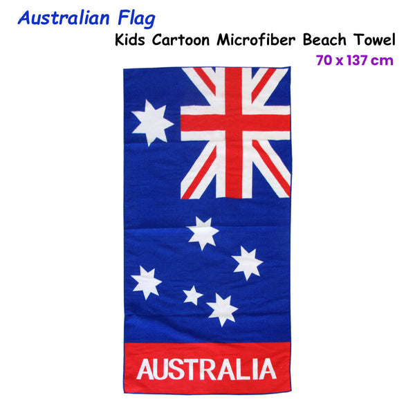 Australian Flag Microfibre Beach Towel 70 x 137 cm