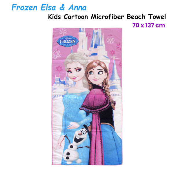 Frozen Elsa And Anna Microfibre Beach Towel 70 x 137cm