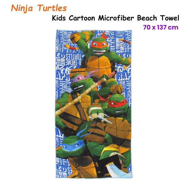 Teenage Mutant Ninja Turtles Printed Microfibre Beach Towel 70 x 137 cm