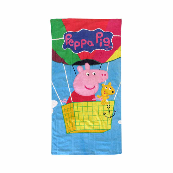 Peppa Pig Hot Air Balloon Cotton Beach Towel 70 x 135cm
