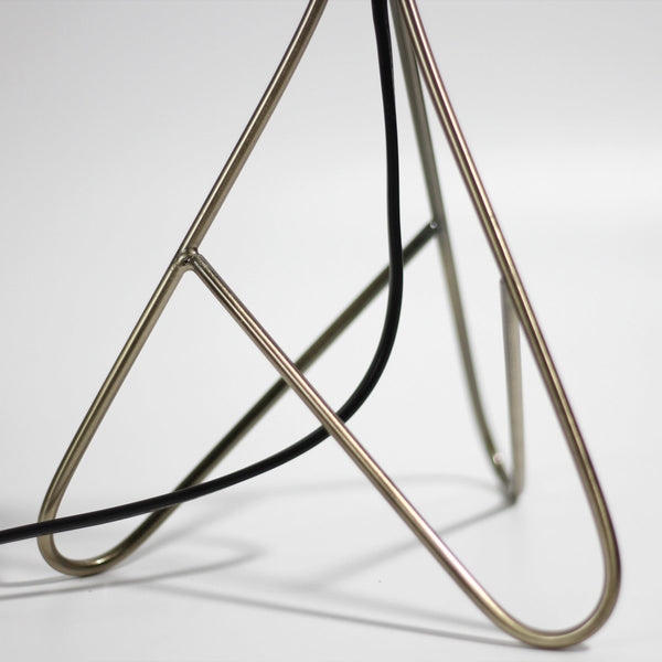 Belira Bedside Coffee Side Table Lamp Light Brass Base Black Drum Shade