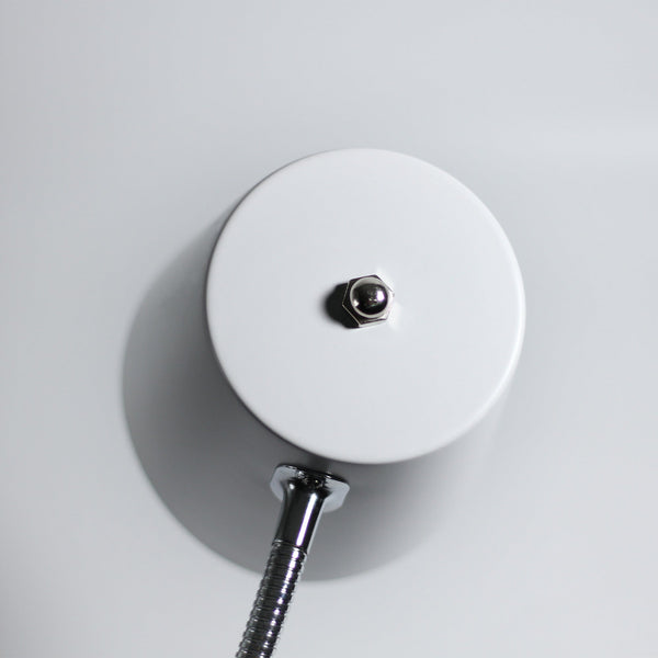 Ellie Adjustable Bedside Desk Table Clip Lamp Light White Cone Shade