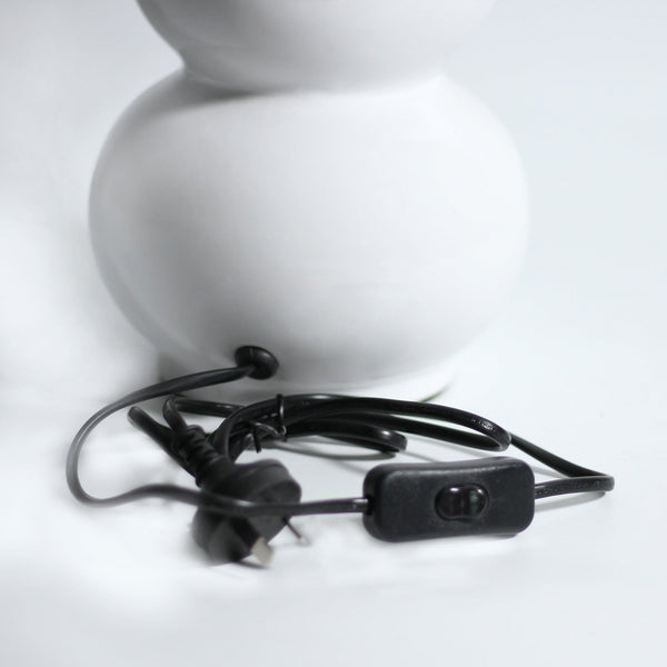 Pattery Barn Ceramic Side End Coffee Table Lamp Light White