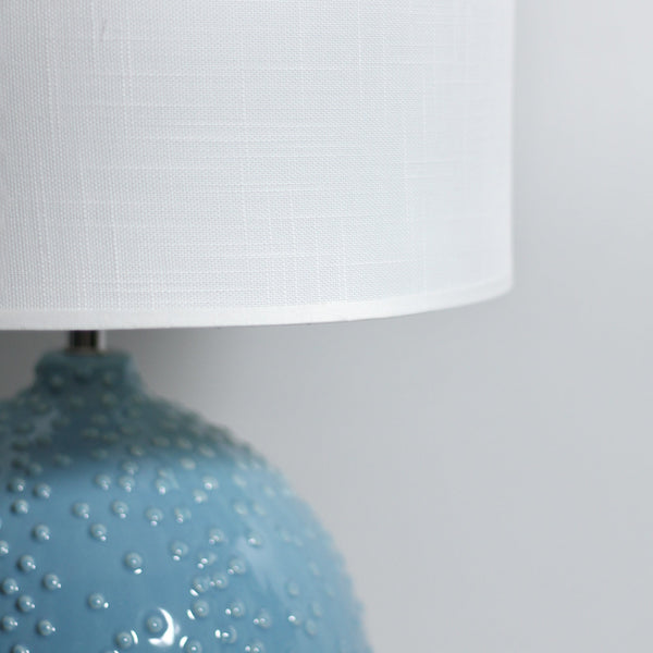 Boden Ceramic Bubble Side End Coffee Table Lamp Light Blue