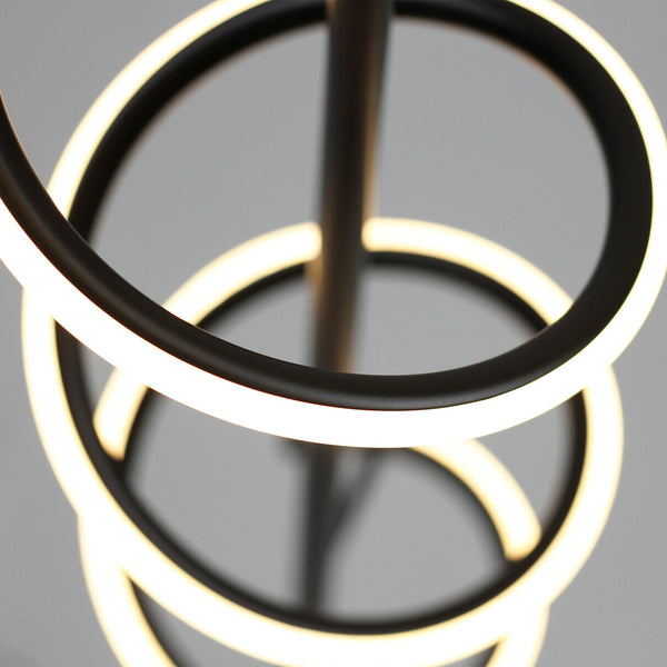 Cirrhi Spiral LED Floor Lamp Light Black