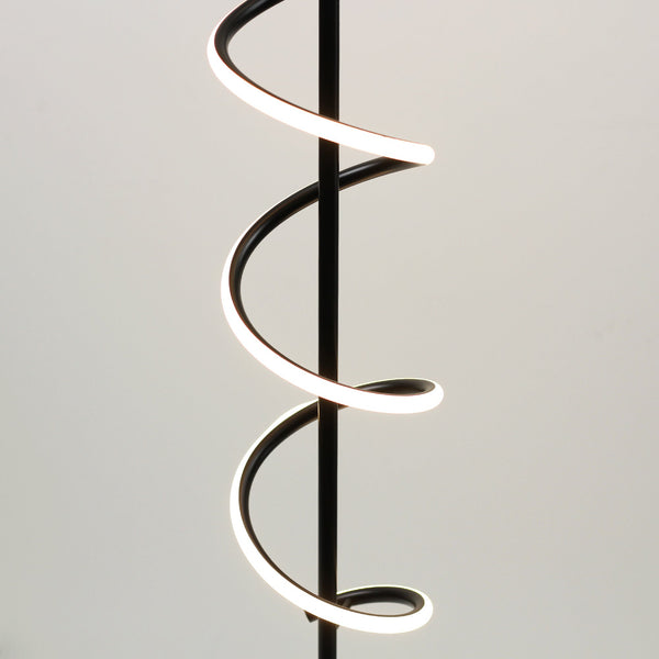Cirrhi Spiral LED Floor Lamp Light Black