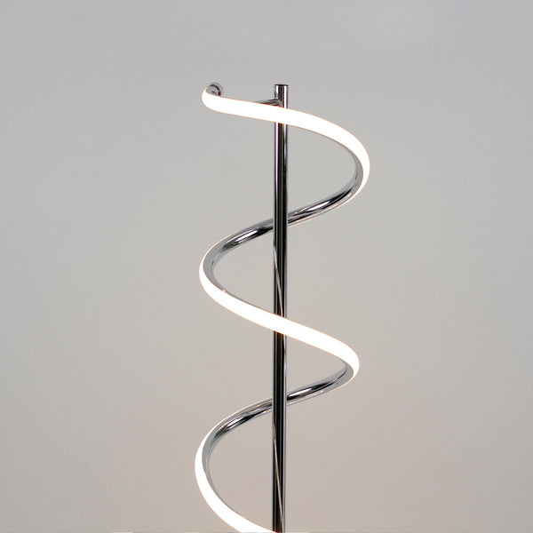 Cirrhi Spiral LED Floor Lamp Light Chrome