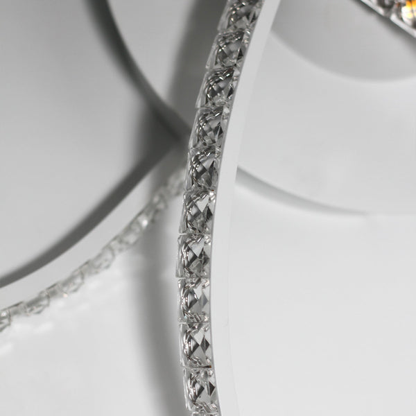 Irie Dimmable LED Ceiling Light 5 Strand Crystal Metal White