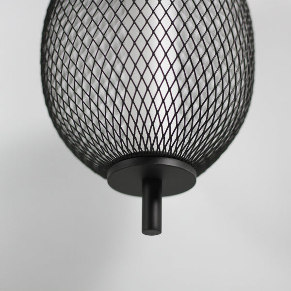 Balvan Metal Net Cage Mesh Ceiling Pendant Light Lamp Black