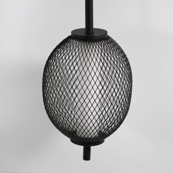 Balvan Metal Net Cage Mesh Ceiling Pendant Light Lamp Black