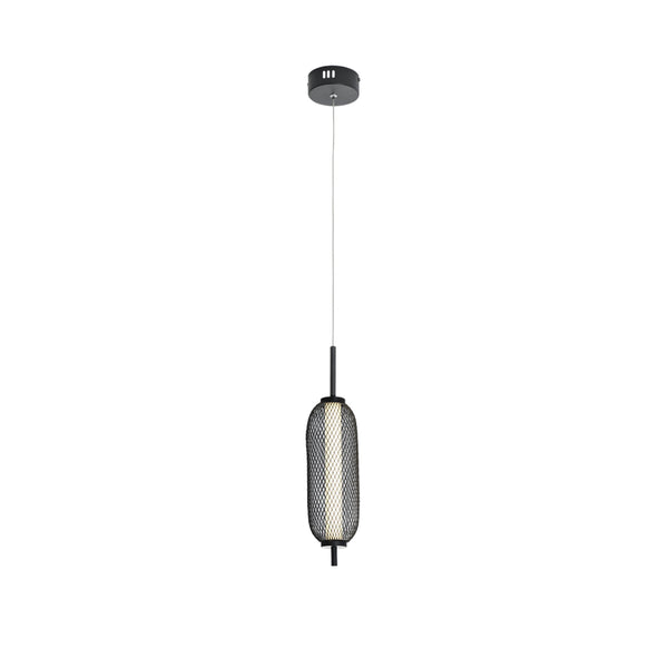 Balwin Metal Net Cage Mesh Ceiling Pendant Light Lamp Black