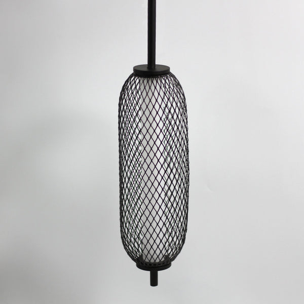 Balwin Metal Net Cage Mesh Ceiling Pendant Light Lamp Black