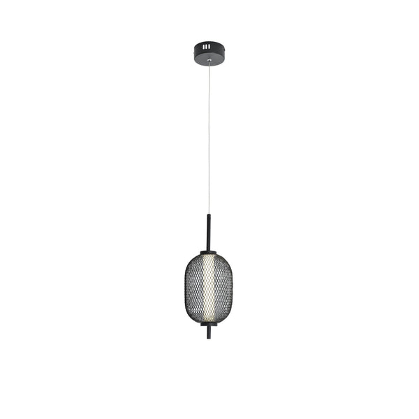 Balvir Metal Net Cage Mesh Ceiling Pendant Light Lamp LED Black