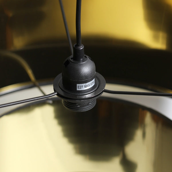 Rabiya Pendant Ceiling Light Lamp Double Shade Black
