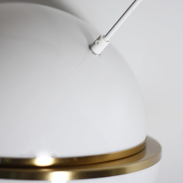 Padgett Split Sphere Ball Pendant Ceiling Light Lamp Large 30cm White Gold