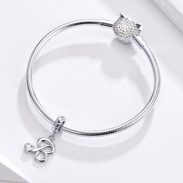 Y Letter Initial Platinum Plated Sterling Silver Crystal Zircon Charm Bracelet Necklace