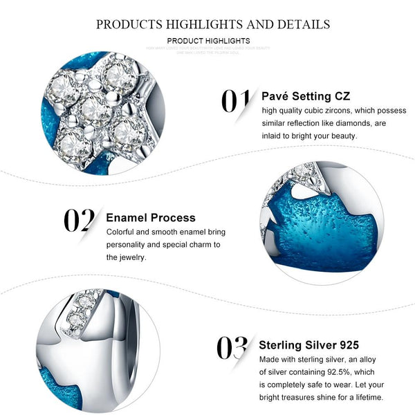 World Travel Aeroplane Enamel Sterling Silver Bead Charm Bracelet Necklace