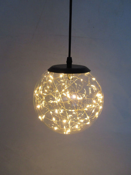 Glass LED Lighting Pendant Ceiling Hanging Light Lamp Timer Round