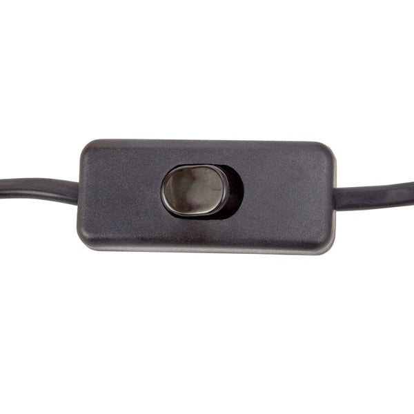 Pine Wooden Geometric Side End Coffee Table Lamp Light Black Linen Shade