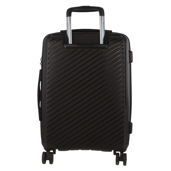Milleni Hard Shell Spinner Wheel Luggage Bag Travel Suitcase 54cm 39L Black