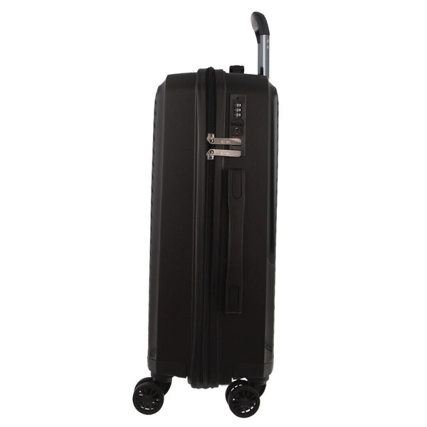 Milleni Hard Shell Spinner Wheel Luggage Bag Travel Suitcase 54cm 39L Black