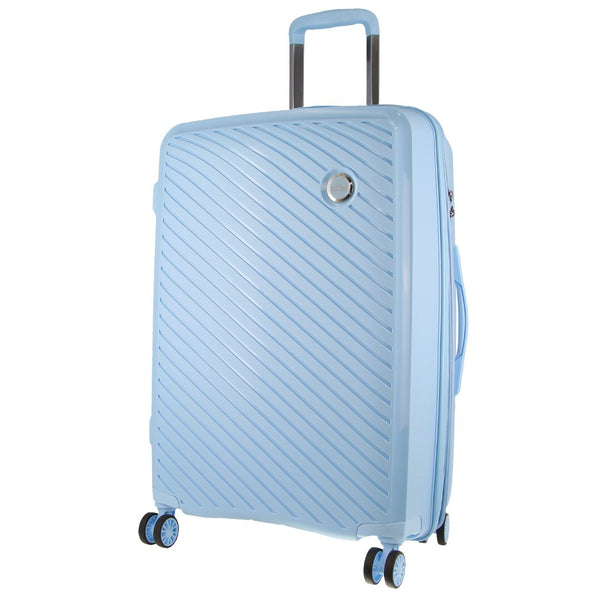 Milleni Hard Shell Spinner Wheel Luggage Bag Travel Suitcase 65cm 82.5L Blue